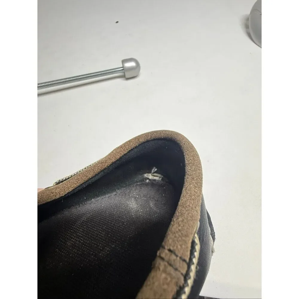 Timberland Men’s Sz 11 Classic Boat Shoes Black Brown Leather See Description